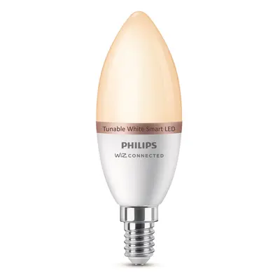 Philips Chytrá LED žárovka E14 C37, 4,9 W, 470 lm, 2700-6500 K