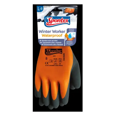 Spontex Voděodolné rukavice Winter Worker Waterproof, vel. L