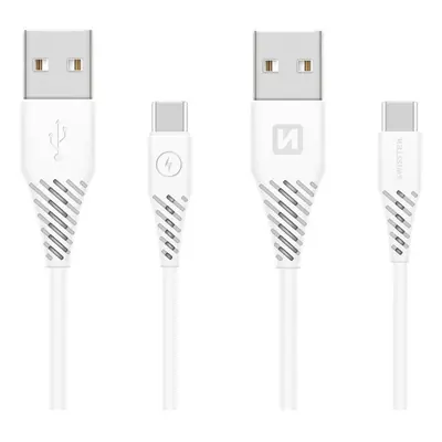 SWISSTEN Datový kabel, USB-A / USB-C 3.1, 1,5 m, bílý