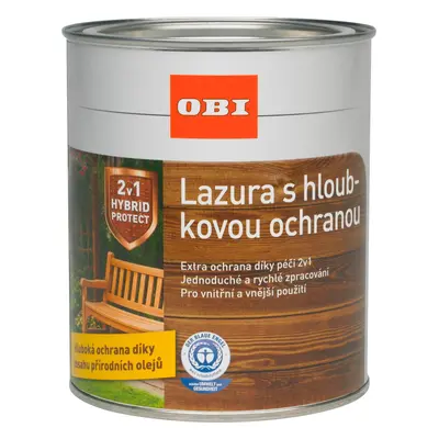 OBI Lazura s hloubkovou ochranou bílá 2,5 l