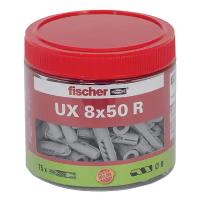 Fischer Univerzální uzlovací hmoždinky UX 8 x 50 R v dóze, 75 ks