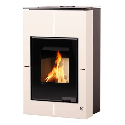 HS Flamingo Krbová kamna AQUAFLAM VARIO SAPORO 11/7kW krémová 650x600x1030mm