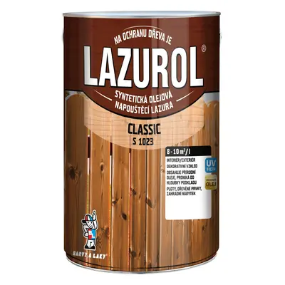 LAZUROL Lazura na dřevo CLASSIC S1023, 0080 mahagon 4 l