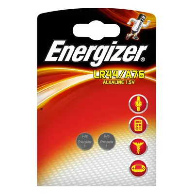 Energizer Baterie LR44 / A76 speciální alkalická, 2 ks