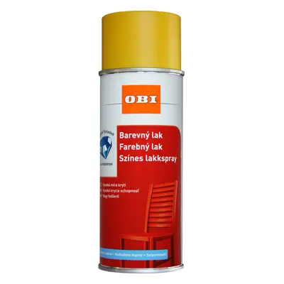 OBI Sprej polomatný RAL 1023 žlutá 400 ml