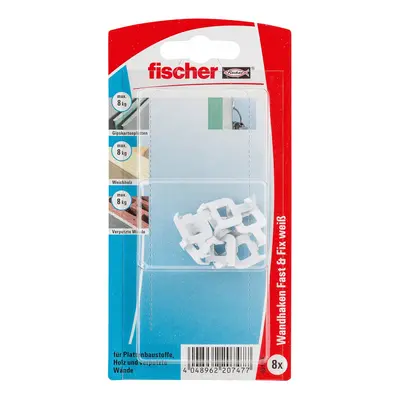 Fischer Háček Fast & Fix, bílý, 8 ks