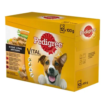 Pedigree Kapsičky pro psy ve šťávě 12 x 100 g