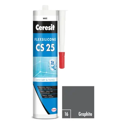 CERESIT CS 25 Sanitární silikon 16 Graphite 280 ml