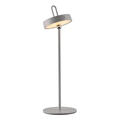 Just Light. Nabíjecí stolní LED lampa Amag IP44 greige pr. 15 x 47,2 cm