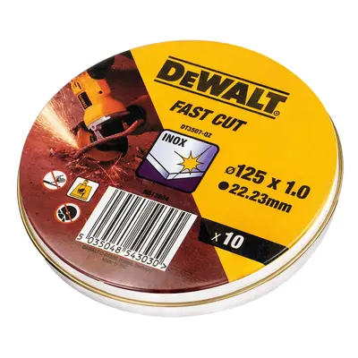 DeWalt Řezný kotouč na nerez DT3507 pr. 125 x 22,23 mm, 10 ks