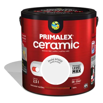 Primalex Vnitřní malířský nátěr Ceramic český křišťál 2,5 l