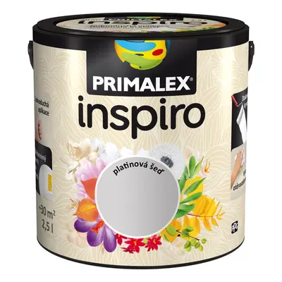 Primalex Barevný vnitřní malířský nátěr Inspiro platinová šeď 2,5 l