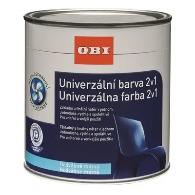 OBI Univerzální barva 2v1 hedvábně matná břidlicová šedá 500 ml