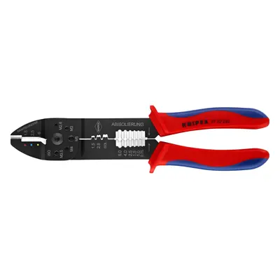 Knipex Lisovací kleště, černě lakované, vícesložkové návleky, 240 mm