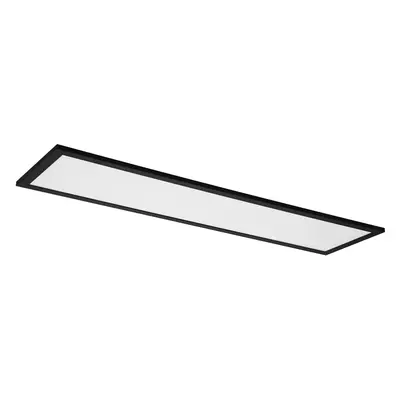 Ledvance Stropní LED svítidlo Planon Plus, dálkové ovládání, černé, 100 x 25 cm