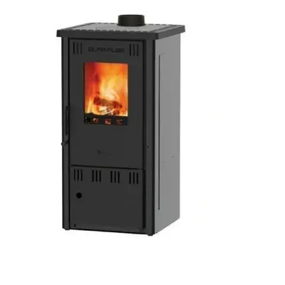 Alfa Plam Krbová kamna Elita II Eco, 6,5 kW, antracitová, 87 x 44 x 46 cm