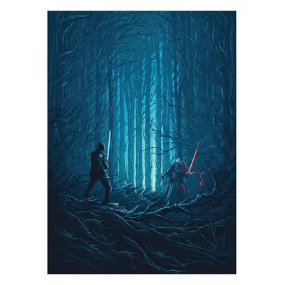 Komar Vliesová fototapeta Star Wars Wood Fight 200 x 280 cm