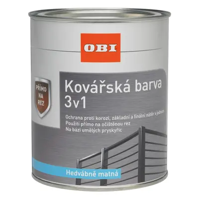 OBI Kovářská barva matná zelená 750 ml