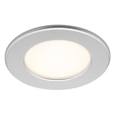 Brilo Vestavné LED svítidlo Thin 1 ks, matný chrom, pr. 115 mm