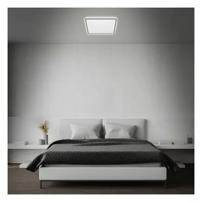 Brilo Stropní LED svítidlo Lino, 24 W, 2800 lm, 4000 K, černá, 37 x 37 cm