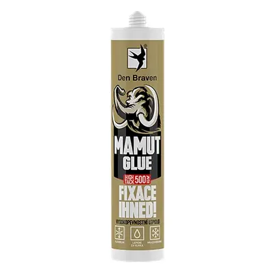 Den Braven Jednosložkové lepidlo MAMUT GLUE High Tack šedé 290 ml