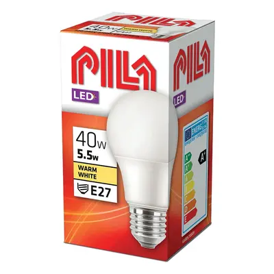 Philips LED žárovka Pila E27, 5,5 W, 470 lm, 2700 K