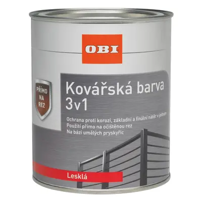 OBI Kovářská barva lesklá hnědá 375 ml