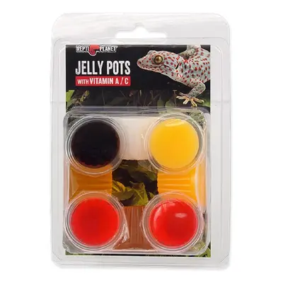 Repti Planet Doplňkové krmivo pro plazy a bezobratlé Jelly Pots Mixed, 8 ks