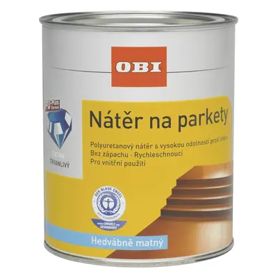 OBI Nátěr na parkety transparentní hedvábně matný 2,5 l