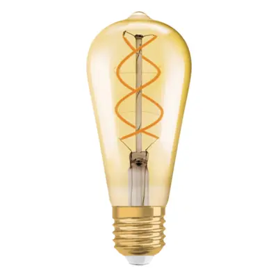 Osram LED žárovka 1906 Edison 28, E27, 4 W, 300 lm, 2000 K, jantarová