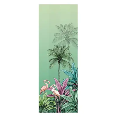 Komar Vliesová fototapeta Jungle Flamingo 100 x 280 cm