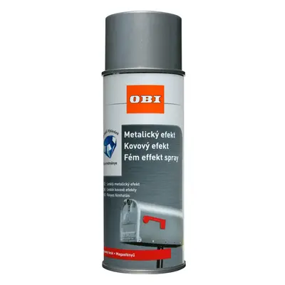 OBI Barva metalický efekt stříbrná 400 ml