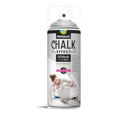 Primalex Křídová matná barva ve spreji Chalk Effect platinová 400 ml