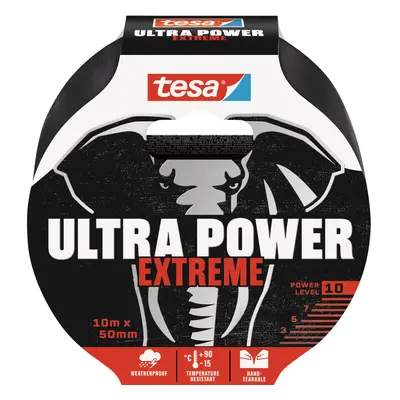 tesa Opravná páska Ultra Power EXTREME, černá, 10 m x 50 mm