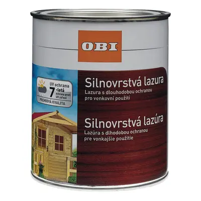 OBI Silnovrstvá lazura ořech tmavý 375 ml