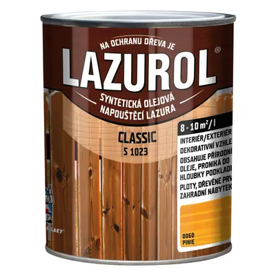 LAZUROL Lazura na dřevo CLASSIC S1023, 0060 pinie 750 ml