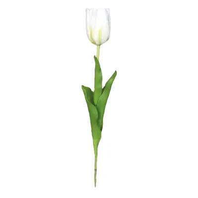 Umělý tulipán bílý 64 cm