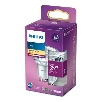 Philips Classic LED žárovka GU10, 3,5 W, 255 lm, 2700 K