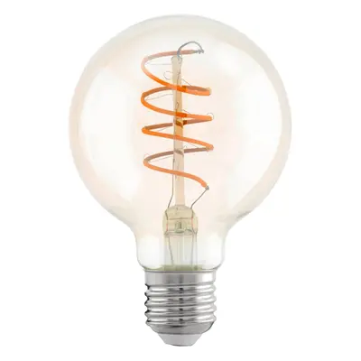 EGLO LED žárovka Filament E27, 4 W, 270 lm, 2200 K, pr. 80 x 120 mm