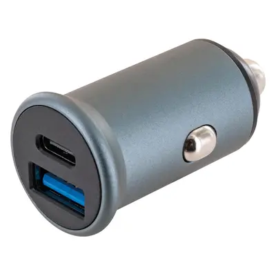 Schwaiger Nabíječka do auta 1xUSB-A + 1xUSB-C, 12/24V