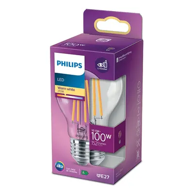 Philips Classic LED žárovka E27, 10,5 W, 1521 lm, 2700 K