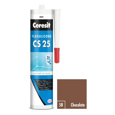 CERESIT CS 25 Sanitární silikon 58 Chocolate 280 ml