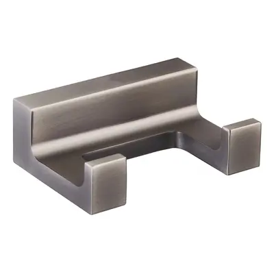 RAV Slezák Koupelnový háček na ručníky dvojitý Nil NLA0102MG, metal grey