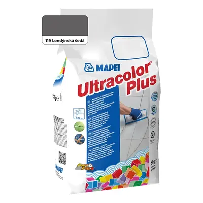 Mapei Spárovací hmota Ultracolor Plus 5 kg, 119 londýnská šedá