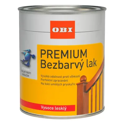 OBI Premium Bezbarvý lak vysoce lesklý 750 ml