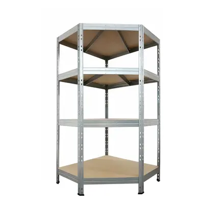 AR Shelving Rohový zátěžový bezšroub. regál Rivet Corner, 180 x 90 x 90 x 45 cm