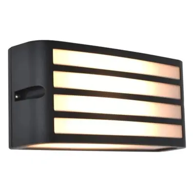 Lutec Venkovní nástěnná lampa ZEBRA E27, max. 25 W, tm.šedá, 90 x 220 x 110 mm