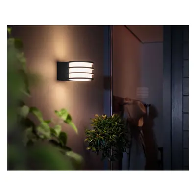 Philips Hue Nástěnné LED svítidlo Lucca antracitové