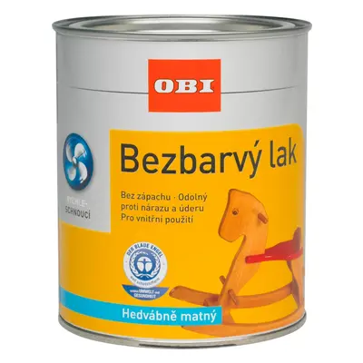 OBI Bezbarvý lak hedvábně matný 750 ml