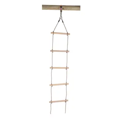 SwingKing Provazový žebřík s 5 dřevěnými příčkami, 190 cm